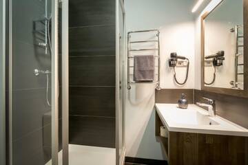 Фото номера Двухместный номер Делюкс с 1 кроватью Отель Hotel Kolumbs г. Лиепая 11
